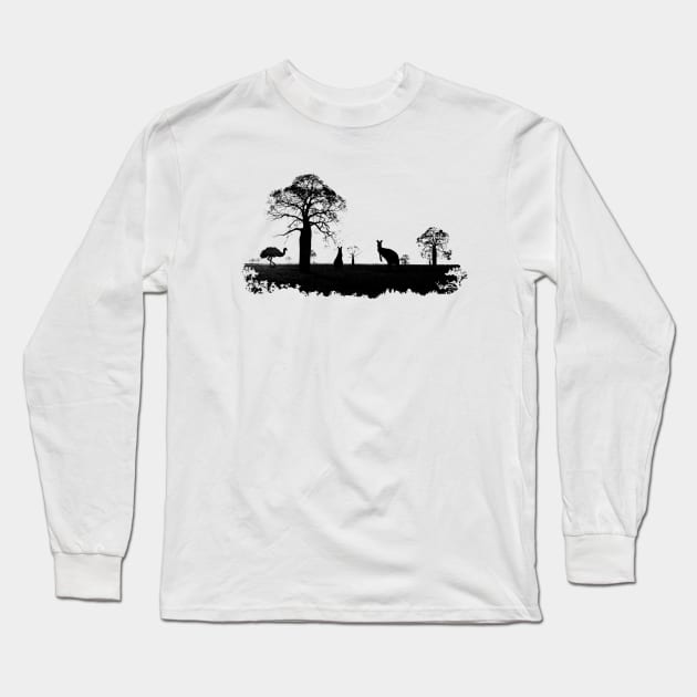 Outback Australia Long Sleeve T-Shirt by wanungara